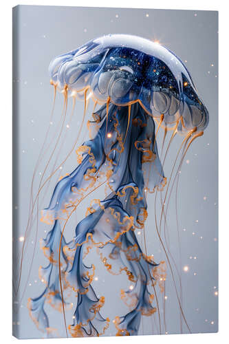 Canvas print Sapphire Jellyfish