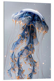 Tableau en plexi-alu Sapphire Jellyfish