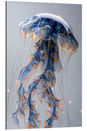 Magnettafel Saphir Qualle