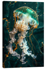 Canvas print Emerald Jellyfish