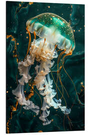 Magnettafel Smaragd Qualle