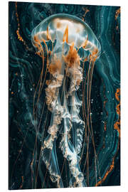 Tableau en aluminium Jellyfish