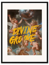 Impression artistique encadrée Divine Groove