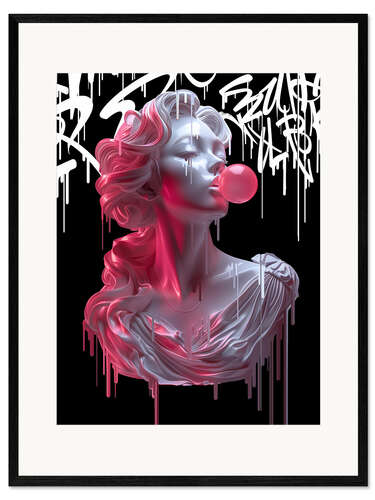 Impresión de arte enmarcada Bubble Athenea