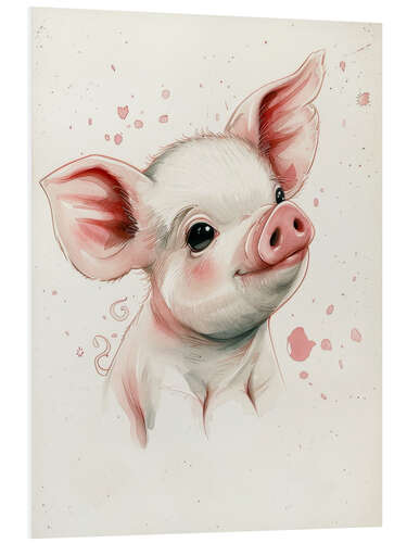 Foam board print Lucky Pig