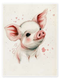 Poster Lucky Pig