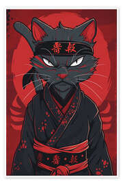 Poster Kimono Cat