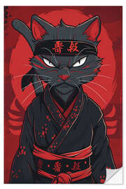 Wall sticker Kimono Cat