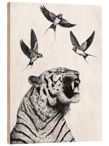 Tableau en bois Flight of the inner bird