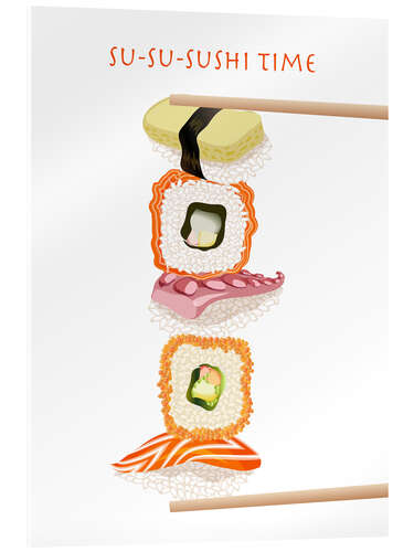 Acrylic print Sushi time
