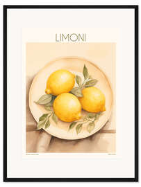 Gerahmter Kunstdruck Limoni