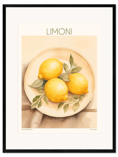 Gerahmter Kunstdruck Limoni