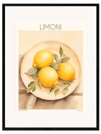 Gerahmter Kunstdruck Limoni