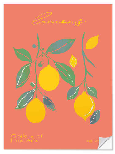 Wall sticker Lemons