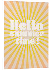 Tableau en aluminium Hello summertime!