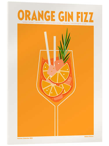 Acrylic print Orange Gin Fizz