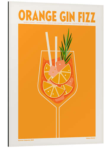 Aluminium print Orange Gin Fizz