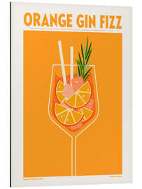 Aluminium print Orange Gin Fizz