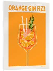 Quadro em plexi-alumínio Orange Gin Fizz