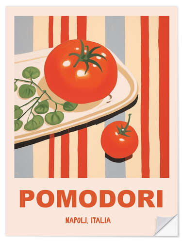 Selvklebende plakat Pomodori, Napoli