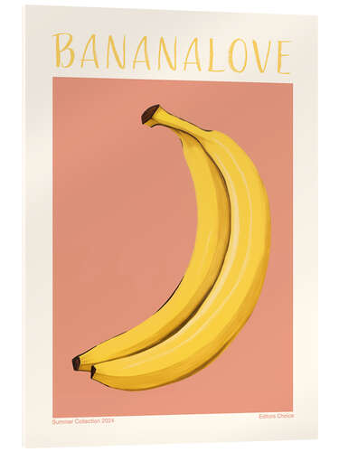 Acrylic print Banana Love