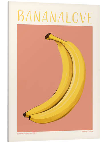 Tableau en aluminium Banana Love