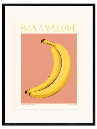 Gerahmter Kunstdruck Banana Love
