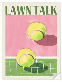 Selvklebende plakat Lawn Talk