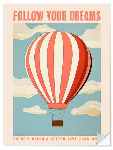 Självhäftande poster Follow Your Dreams
