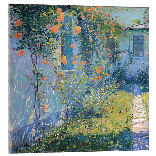 Acrylic print Village Garden