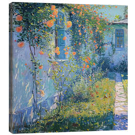 Canvas print Village Garden