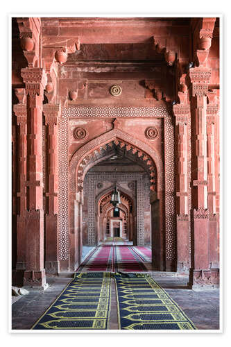 Poster Korridor, Jama Masjid, Indien