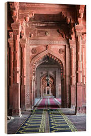 Holzbild Korridor, Jama Masjid, Indien