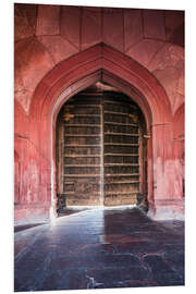 Foam board print Entrance to the mosque, Delhi, India