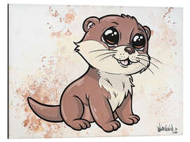 Tableau en aluminium Little Otter