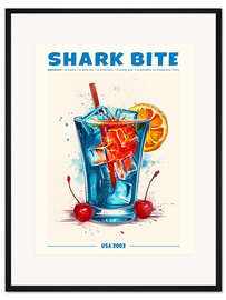 Gerahmter Kunstdruck Shark Bite, USA 2003