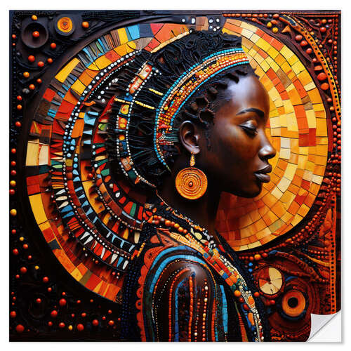Wall sticker African Mosaic