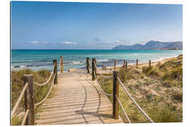 Gallery Print Weg zum Strand Son Serra de Marina, Mallorca