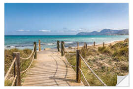 Naklejka na ścianę Beach Son Serra de Marina, Mallorca