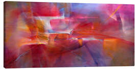 Canvastavla Colour spaces - Red meets blue and orange