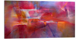 Gallery print Colour spaces - Red meets blue and orange