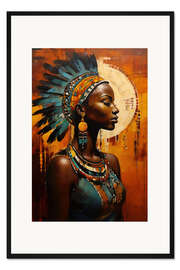 Gerahmter Kunstdruck Afrikanische Schönheit