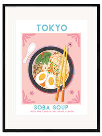 Impression artistique encadrée Tokyo Soba Soup