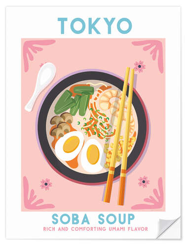 Wall sticker Tokyo Soba Soup