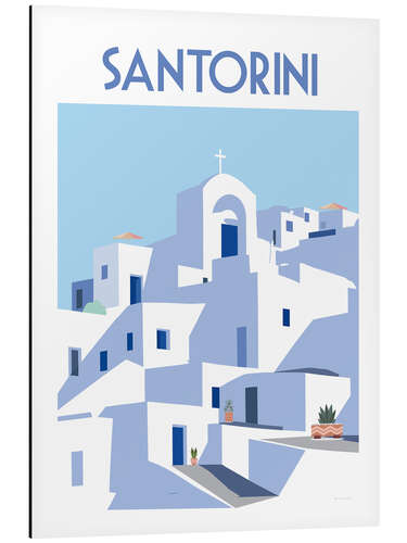 Alumiinitaulu Santorini III