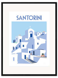 Framed art print Santorini III