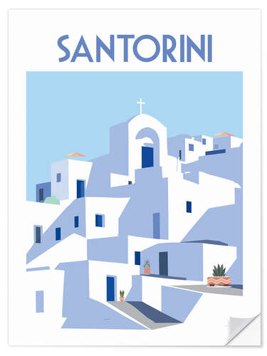 Autocolante decorativo Santorini III