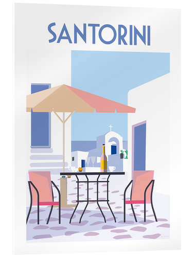Acrylic print Santorini II