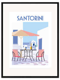 Framed art print Santorini II
