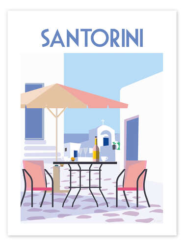 Poster Santorini II